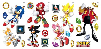 RoomMates Sonic The Hedgehog Characters Wall Decals, RMK5584SCS