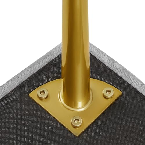 Yaheetech 45in Upholstered Velvet Ottoman Bench Seat with Gold Legs, Gray | Tufted Upholstered Bench Seat, Bed Bench with Tapered Gold Metal Legs, Sized for Window Seat Entryway Living Room - color: Grey