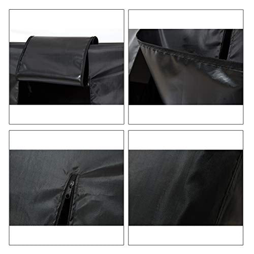 Garment Rack Cover 59" Clothes Rack Cover for Storage, Heavy Duty Dustproof Waterproof Clothes Closet Cover with 2 Full Strong Zipper, Wardrobe Rack Cover for Dance Costume, Dress, Suit（Only Cover）