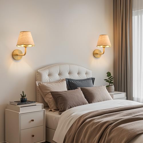 Boho Hand Woven Ratten Wall Sconce, Single Wall Sconce with Grass-Woven Lampshade for Bedroom Living Room Hallway Porch, E26 Base, (Hardwired (1 Pack)) - size: Hardwired (1 Pack)