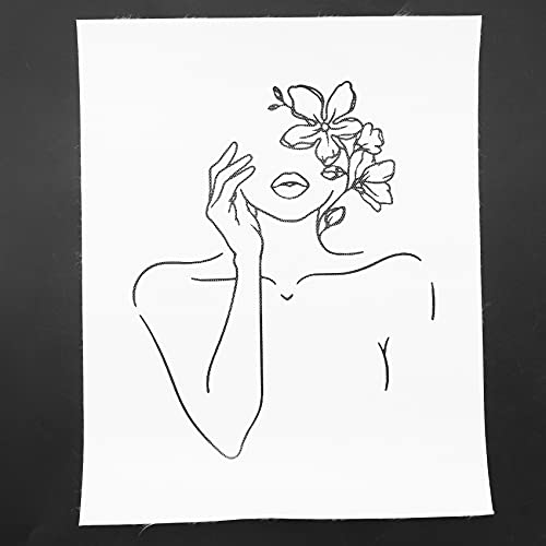 Hbaebdoo Minimalist Line Art Decorative Prints Set of 4 Aesthetic Drawing Poster Black/White Prints 8inch x 10inch Unframed