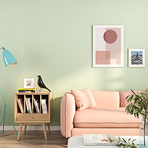 Livelynine 15.8X591 Light Green Wallpaper Stick and Peel Bedroom Removable Sage Green Contact Paper for Cabinets Desk Mint Green Wallpaper for Bathroom Kids Dorm Light Olive Self Adhesive Vinyl Wrap - color: Sage Green, size: 15.8" x 591"