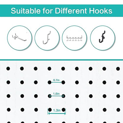 4 Panel Pegboard Room Divider | Folding Freestanding Display Screen, Privacy Partition for Retail, Craft Shows, Home Office, and Exhibition Use White - color: White-4 Panel, size: 4 Panel