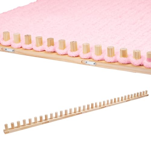 PIRXXIY 65'' Chunky Yarn Blanket Loom, Knitting Loom for Custom Hand Knitting Yarn Chunky, Extra Large Loom for Beginners DIY Craft Enthusiasts