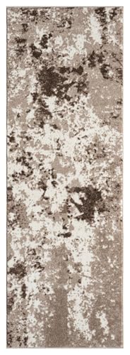 Keen Home Design Runner Rugs - 32"x91" Non-Shedding, Thick Pile Abstract Rugs for Kitchen, Living Room, Bedroom, Dining Room, Entryway - Size: 2'8" x 7'7", Skies Beige - color: Skies Beige, size: 2'8" x 7'7" (Runner)