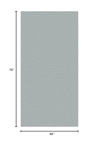Washable Runner Rug, Non Slip Foyer Runner, 3x6 Ft, Turquoise/Gray | Washable Braided Runner Carpet, Non Slip Rubber Dot Backed, For Hallway, Kitchen, Entryway, Bedroom, Laundry Room, Foyer - color: Turquoise/Gray, size: 3' x 6' (Rectangular)