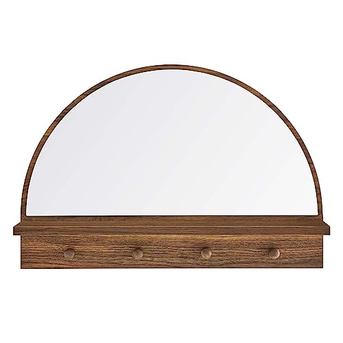 Modway EEI-6350-WAL Moonbeam Arched Mirror, Walnut - color: Walnut
