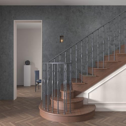 3yecao 16"×354" Thick Grey Concrete Wallpaper Peel and Stick Waterproof Glossy Industrial Gray Concrete Contact Paper Vinyl Wrap Self Adhesive Cement Tile Sticker for Bedroom Bathroom Office Gym Walls - color: Light Blue Grey, size: 16" x 354"