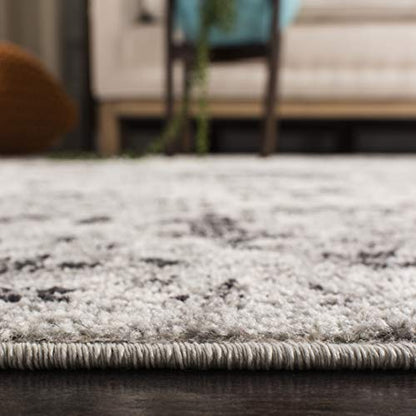SAFAVIEH Madison Collection Runner Rug - 2'3" x 14', Silver & Grey, Boho Chic Distressed Design, Non-Shedding & Easy Care, Ideal for High Traffic Areas in Living Room, Bedroom (MAD611G) - color: Silver/Grey, size: 2'3" x 14' (Runner)