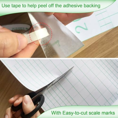 Shackcom Clear Contact Paper Roll Self-Adhesive Kitchen Backsplash Wall Protector 23.6in X 9.84ft - Used as Shelf Drawer Liner, Whiteboard, Wallpaper, Cat Dog Scratch Protector - size: 23.6"W x 118"L
