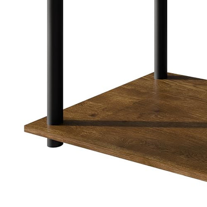Coffee Table with Open Storage Shelf, Modern Design, Brown - color: Brown