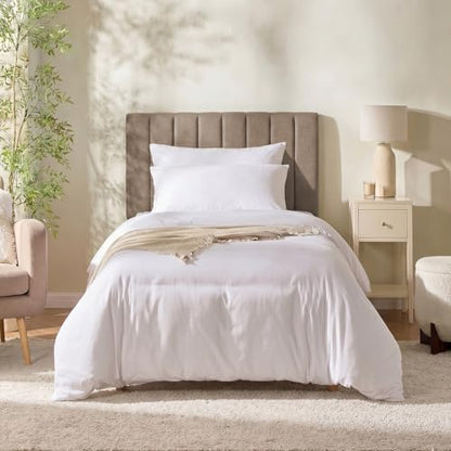 Nestl Upholstered Twin Headboard - Easy Assemble Channel Stitched Headboard Twin Size - Wall Mounted Headboards with 3D Soundproof Wall Panels Peel & Stick Floating Headboards, Mocha - color: 04-mocha Brown, size: Twin
