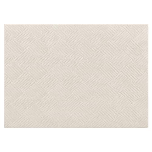 5x7 Living Room Area Rug, Beige Soft Geometric Fluffy Bedroom Mat | Washable Modern Indoor Floor Mat, Non Slip Shaggy Boho Accent Throw Carpet for Office, Dorm, Nursery and Dining Room - size: 5' x 7' (Rectangular)