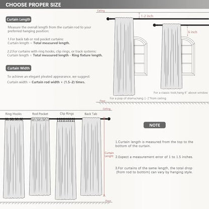 Blackout Curtains 42 Inch Long 2 Panels Set, Olive Green | Room Darkening, Thermal Insulated, Noise Reducing, Suitable for Bedroom, Living Room, Kitchen, Linen Textured, Rod Pocket - color: Olive, size: 50"W x 42"L (Pack of 2)