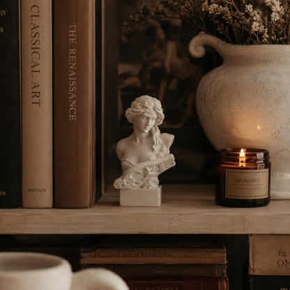Resin Bust Statue 2.95 Inch Plaster Figurines Mini Home Decoration Sculpture White for Art Hobbyist-Artemis, Home Decoration - size: Artemis