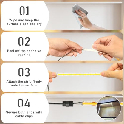 LED Shelf Lights, Under Cabinet Lighting Compatible with Alexa, Dimmable 2700K WIFI Strip Lights for Bookshelf, Display, Book Case Curio, Kitchen with App, Remote, Memory Function (6Pack 20In) - size: 2700K 6Pack 20In