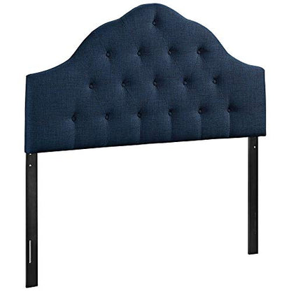 Modway Sovereign King Upholstered Fabric Headboard in Navy - color: Navy, size: King