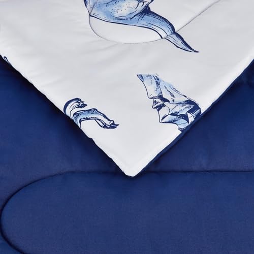 Amazon Basics 2-Piece Soft Microfiber Kid's Comforter and Pillow Sham Set, Twin, Dinosaurs, Animal Print - color: Dinosaurs, size: Twin