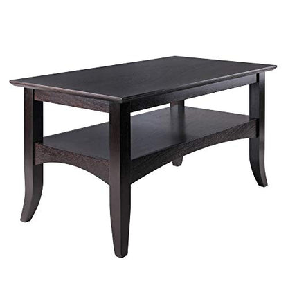 Winsome 23133 Camden Coffee Table, 18.9x33.86x18.11 | Small Table with Storage, Practical and Elegant Living Room Decor, Stylish Furniture Essentials for New Homes, Apartments