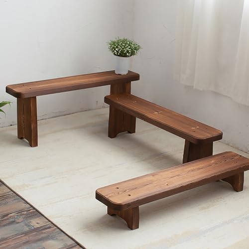 Narrow Entryway Bench Farmhouse Indoor Wooden Living Room Dining Bench For End Of Bed 23.6"/35.4"/47.2"/59"Length Noodle Skinny Hallway Benchs Sturdy And Stable For Kitchen Bedroom(47.2"x7.9"x9.8") - size: 47.2"x7.9"x9.8"