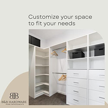 White Cabinet Shelves Melamine 1/2'' Thick, Custom, Cut to Size. (12'' Depth x 22' Inches Length) - color: 12 Inches Depth, size: 22 Inches Length