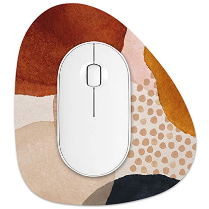 Rimilak Small Mouse Pad 6 x 7 Inch, Irregular Mini Mousepad, Abstract Stone | Non-Slip Rubber Base, Waterproof Compact Mouse Mat for Laptop Computer Wireless Mouse Keyboard Home Office Travel - color: Abstract Stone, size: 7L x 6W inches