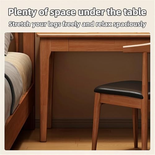 Solid Wood Narrow Desk with Drawers,Simple Bedroom Writing Desk,Sturdy Table,Suitable for Office, Bedroom,Study(White, 24" L / 60CM) - color: White, size: 24"L / 60CM