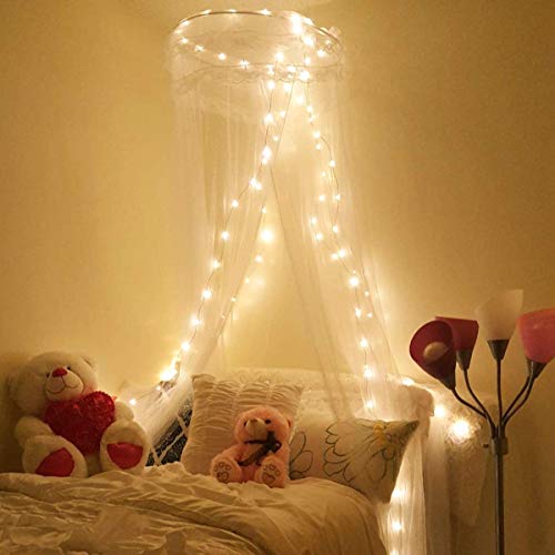 LE LIGHTING EVER String Lights 33ft with 100 LEDs, Waterproof Copper Wire Lights, Outdoor & Indoor Decorative Fairy Lights for Bedroom, Patio, Garden, Party, Wedding, Christmas and More | Warm White 3000K, Thin Copper Wire, Waterproof, Steady-on, Indoor O