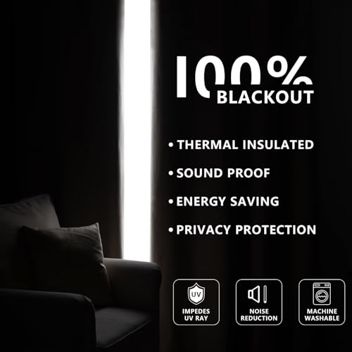 100% Blackout Curtains 84 inch Length 2 Panels Faux Linen Long Drapes for Bedroom Living Room Black Out Room Darkening Curtain Thermal Insulated Back Tab Rod Pocket(W37 x L84, Light Grey) - color: Light Grey, size: 37"W x 84"L (Pack of 2)