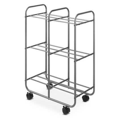 Whitmor 3 Tier Rolling Cart, Portable Closet, Metal Rolling Storage Cart,Suitable for Bedrooms, Living Rooms, and Kitchens. - size: 23.07"D x 11.81"W x 32.32"H