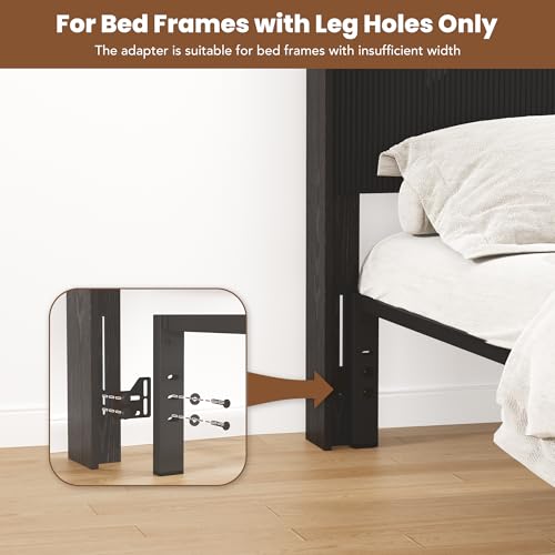 King Size Headboard with Outlets&Lighting, Black 80" W Headboard Only, Mid Century Modern Freestanding Fluted Headboard Noise-Free with Storage - color: Black, size: King