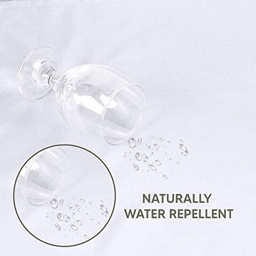 Utopia Kitchen Rectangle Table Cloth 1 Pack [90x132 Inches, White] | Tablecloth Machine Washable, Polyester Table Cover for Dining, Buffet Parties, Picnics, Events, Weddings and Restaurants - color: White, size: 1 Pack 90x132 Inch Tablecloth