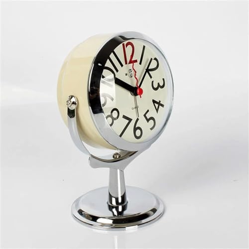 Office Desktop Alarm Clock Small Rotated Clock Student Simple Lovely Clock Mini Mute Bedside Bedroom Luminous Clock-B-One Size - color: B