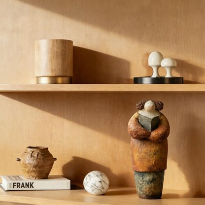 XINXUAN Reader Women Sculpture, Home Décor Accents for Modern Farmhouse | Bookshelf, Office, Desk, TV Stand, Entryway, Room Decor Aesthetic, Book Lovers Gifts (C)