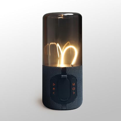 Bluetooth Speaker Lamp, Minimalist Table Lamp, Ambient Light | Wireless Bluetooth Speaker, TF-Card Input, Bluetooth 5.3, TWS Paring, for Bedroom Living Room, Dorm, Gift