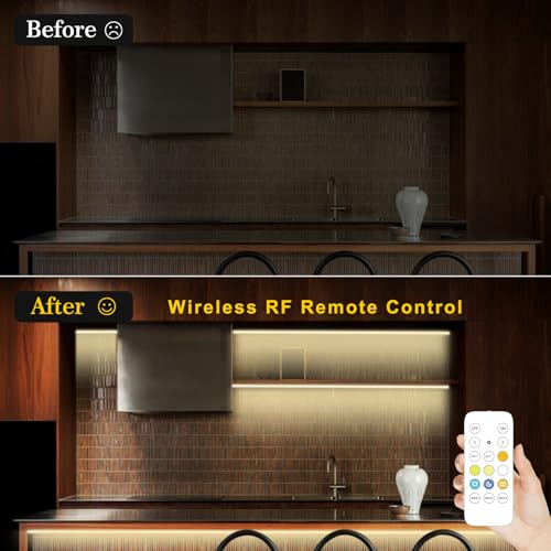 Pandery COB LED Strip Light,CCT Dimmable Strips Light,2700K-6500K,50ft/15m,8mm Wide,CRI90+ 24V LED Strips Kit with Bluetooth APP Control/Music Mode,for Bedroom,Kitchen,DIY Lighting - size: 50FT