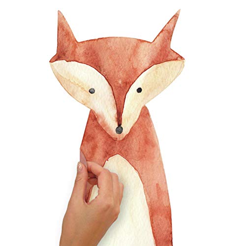 RoomMates RMK4020SCS Watercolor Woodland Critters Peel and Stick Wall Decals - style: woodland critters