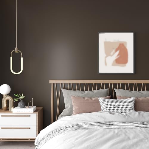 VEELIKE Espresso Brown Wallpaper Peel and Stick Thick Brown Contact Paper for Kitchen Cabinets Vinyl Wrap 24''x118'' Removable Self Adhesive Dark Brown Wall Paper for Bedroom Bathroom Living Room - color: Brown, size: 24" x 118"