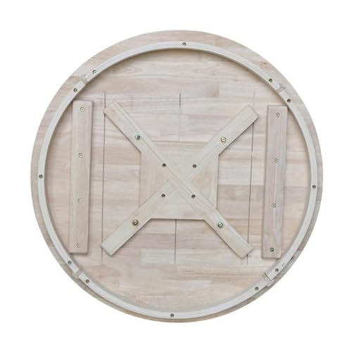 International Concepts 30" Round Top Natural Wood Counter Table - color: Unfinished