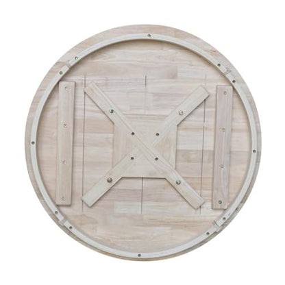 International Concepts 30" Round Top Natural Wood Counter Table - color: Unfinished