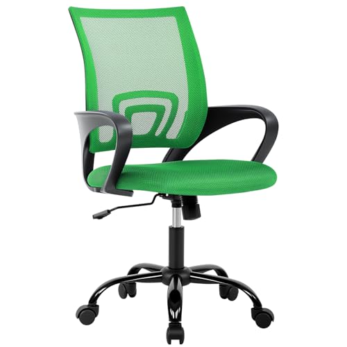 Ergonomic Office Chair Cheap Desk Chair Mesh Executive Computer Chair Lumbar Support for Women&Men, Green - color: Green, size: 1 Pcs