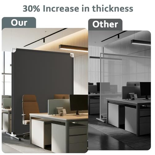 Room Divider for Privacy Protection，Black - color: Black