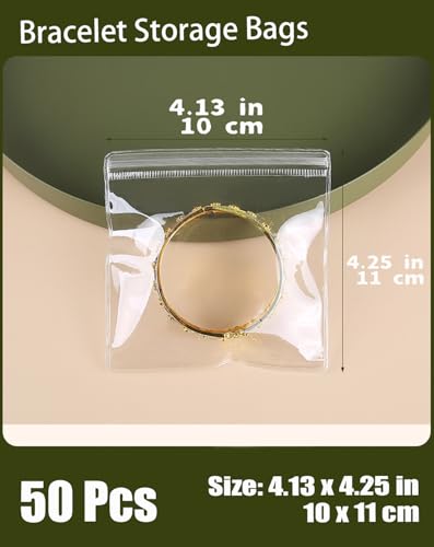 50Pcs Anti Tarnish Jewelry Bags Clear Pvc Jewelry Storage Pouches with Zipper Plastic Packing for Earrings (Pvc Jewelry Bags Large 4.13x4.25 in) - color: 50Pcs Pvc Jewelry Bags Large 4.13x4.25 in