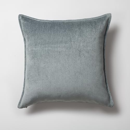 Woven Jacquard Throw Pillow Cover, Pack of 1 Textured Decorative Cushion Covers for Sofas, Couches, Bed, Home Décor, Fade Resistant Pillow for Sofa & Couch, Eliza, Blue, 20x20 Inch - color: Blue, size: 20" x 20" (Pack of 1)