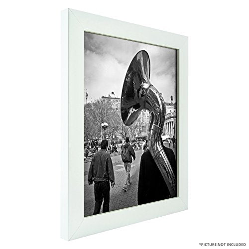 Craig Frames 23247812 Picture Frame 7-Piece Wall Set, White Frames, White Display Mats - color: 622FSET01S07X White Frame Set