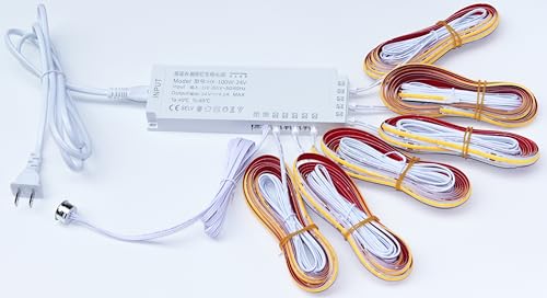 Under Cabinet Lighting, Custom COB Flexible Under Cabinet Lights, Warm(3000K) with Tape for Kitchen, Cabinet, Book Shelf Closet Showcas,Counter, Shelf, Warm White - color: Warm White, size: 4*5Ft COB Strips