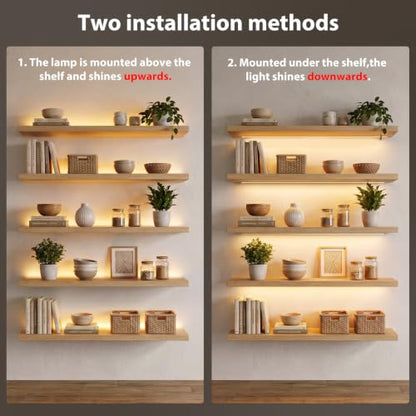3 Pack 3.3FT Battery Powered LED Strip Lights with Remote Timer, 2700K-6000K Tunable White LED Cabinet Lights, Self-Adhesive Dimmable USB LED Strip Lights with12 Modes for Kitchen Bookshelf Cupboard - size: 3.3FT
