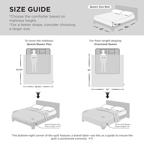 Bedsure Comforter Duvet Insert - Quilted Comforters Queen Size, All Season Duvet, GentleSoft Down Alternative Bedding, with 8 Tabs, Gifts for Women/Men, Brown, Queen 88 x 88 Inches - color: Brown, size: Queen