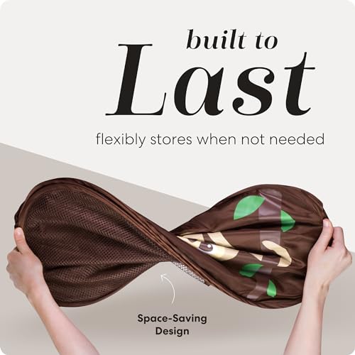 Handy Laundry Collapsible Mesh Pop Up Laundry Hamper with Side Pocket – Breathable, Space-Saving, Foldable Basket for Clothes, Toys, Travel & Storage, 14 x 13 x 24 in, Monkey - color: Monkey