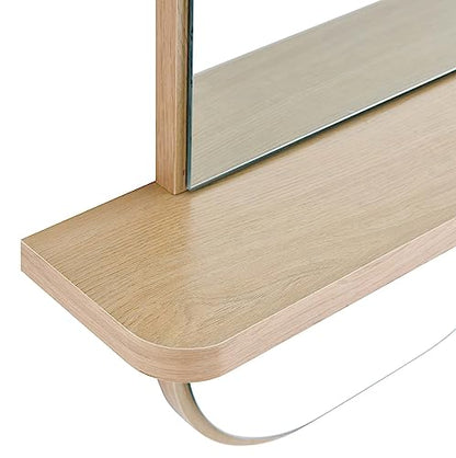 Modway EEI-6349-OAK Solstice Mirror, Oak - color: Oak
